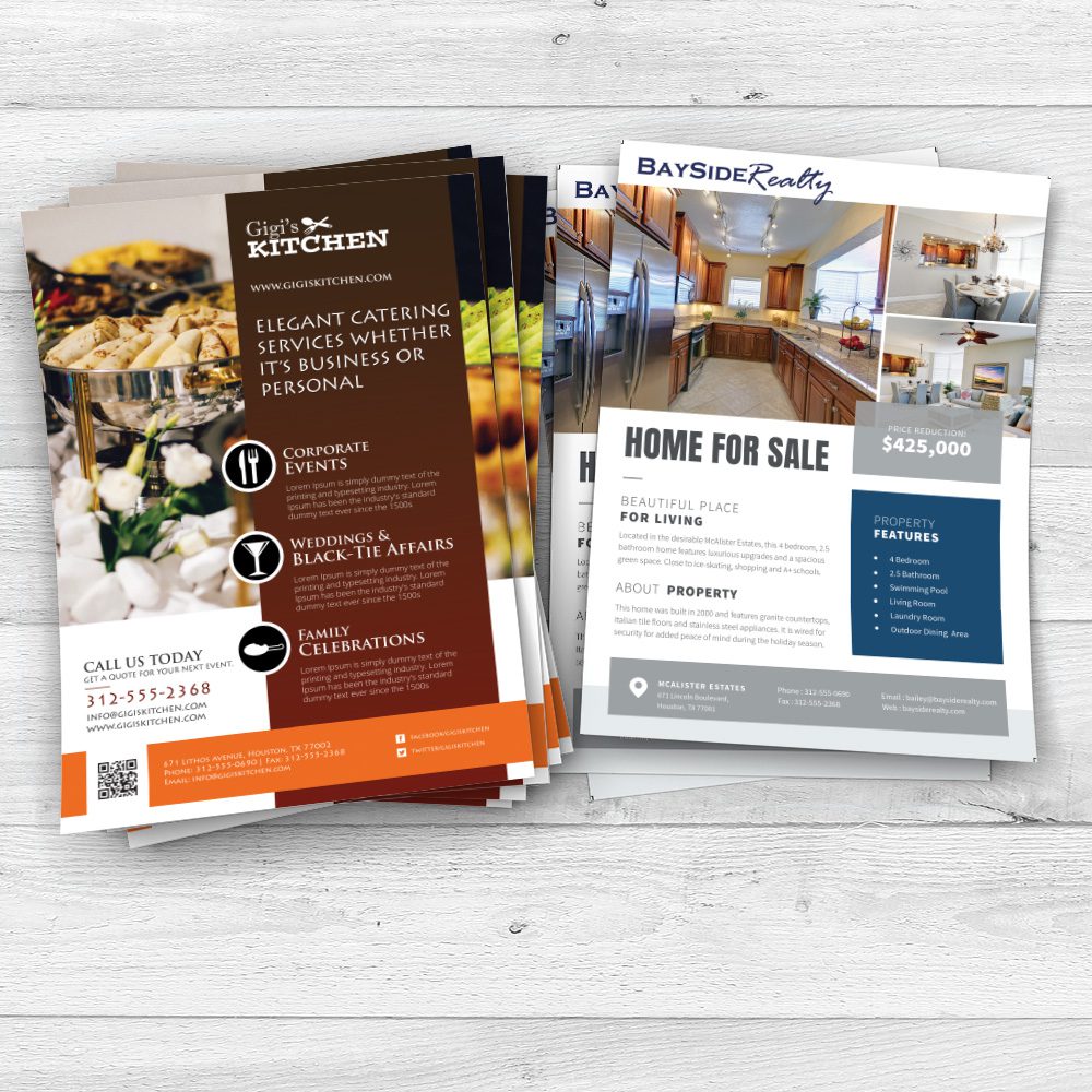 Services business flyers