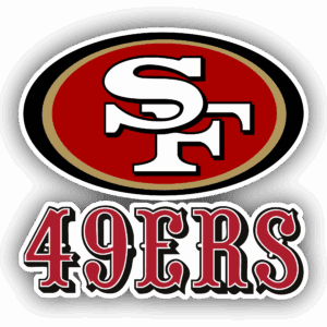 San Francisco 49ers logo with team name.