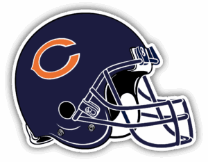 Chicago Bears football helmet with iconic 'C' logo.