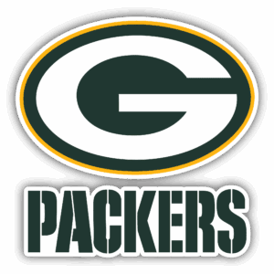 green bay packers helmet vinyl sticker (copy)