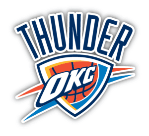 Oklahoma City Thunder vinyl sticker