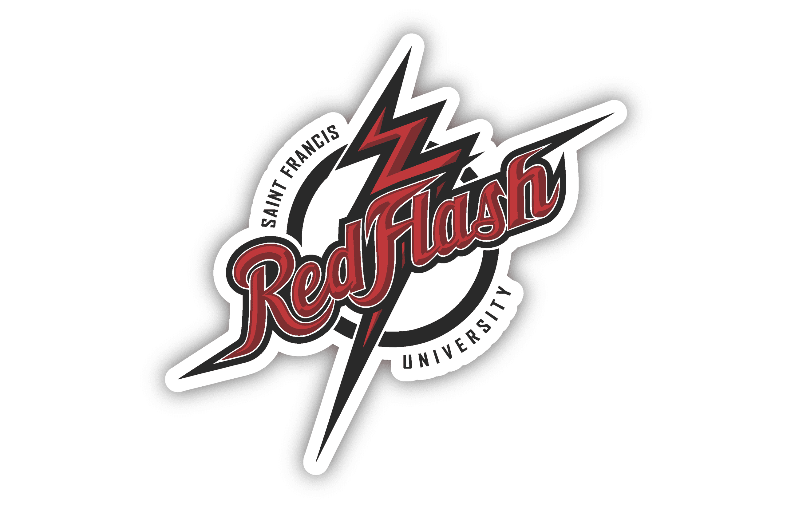 Saint francis red flash logo Saint francis red flash logo