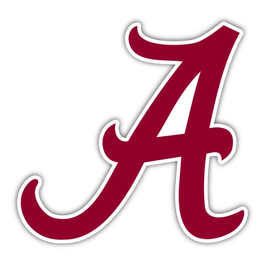 Alabama Crimson Tide "A" Vinyl Sticker