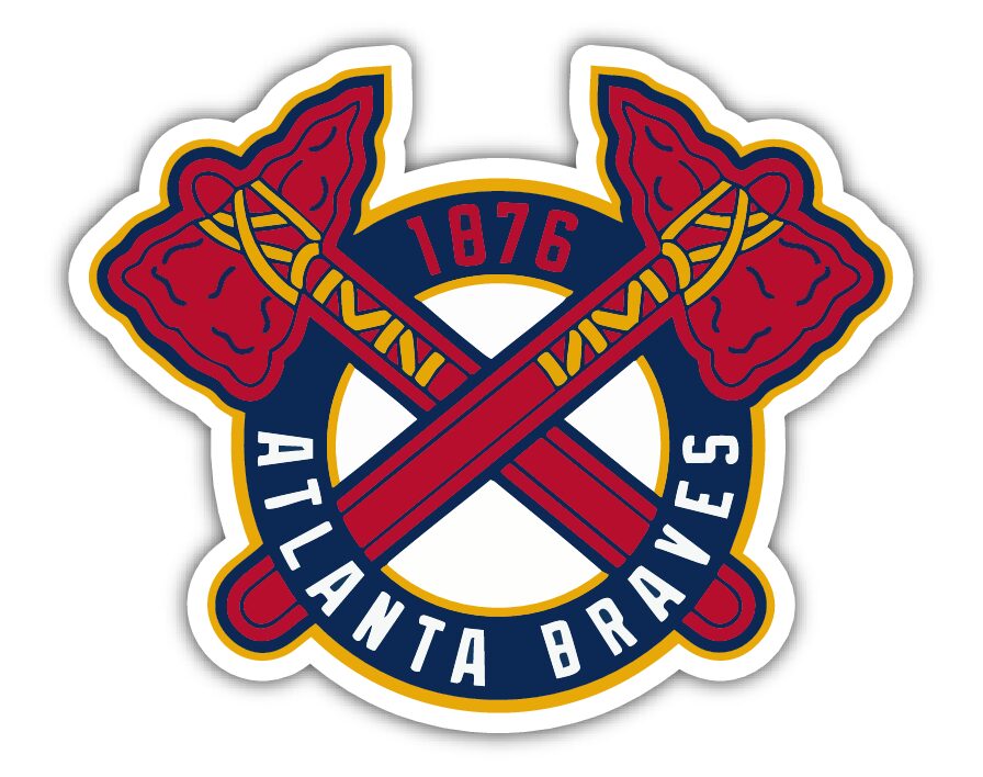 Atlanta Braves Logo Secondary - Vinyl Sticker